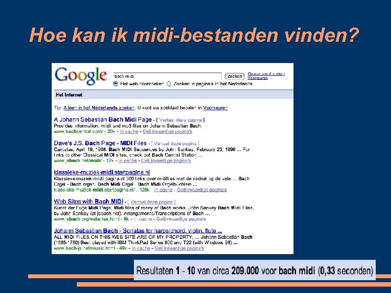 Hoe kan ik midi-bestanden vinden? 