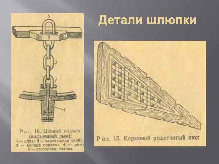 Детали шлюпки 