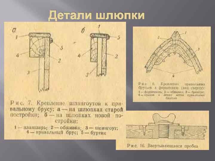 Детали шлюпки 