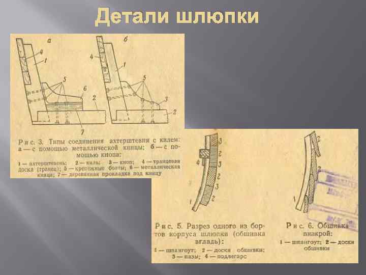 Детали шлюпки 