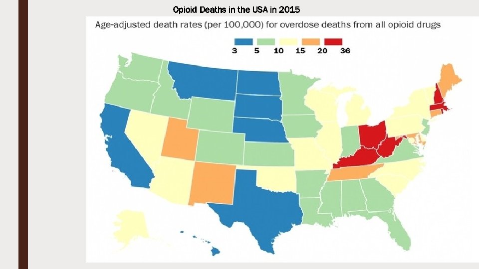 Opioid Deaths in the USA in 2015 