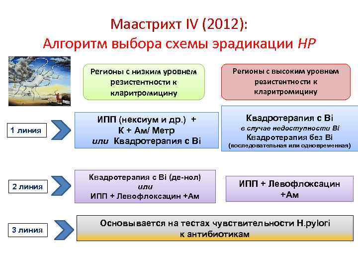 Схема эрадикации маастрихт 4