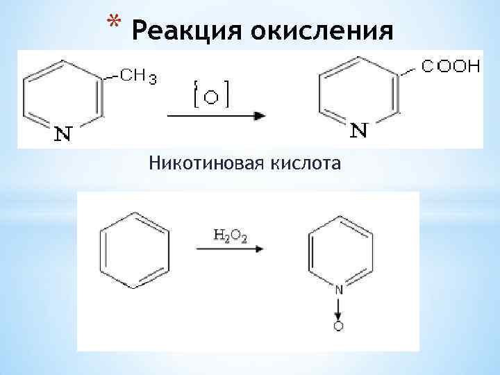 Как делать никотиновую кислоту по схеме