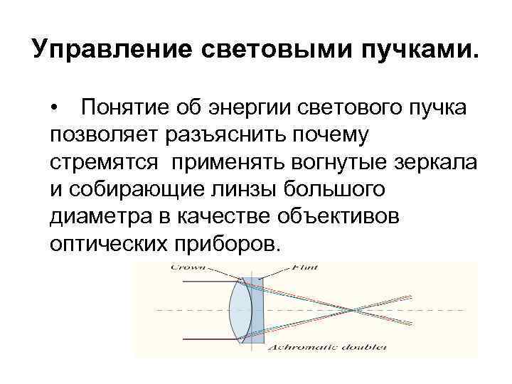 Световой диаметр. Понятие светового пучка. Световой пучок. Сходящийся световой пучок. Световые пучки физика.