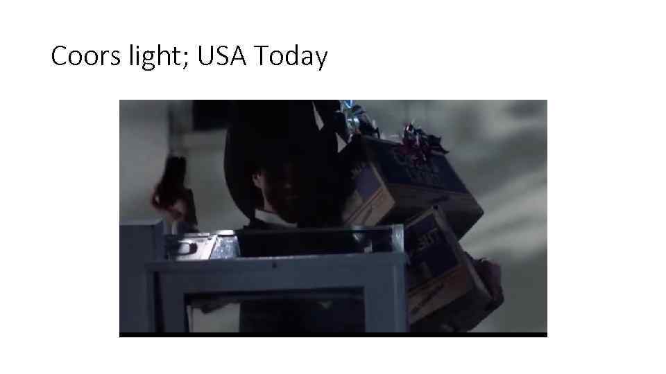 Coors light; USA Today 