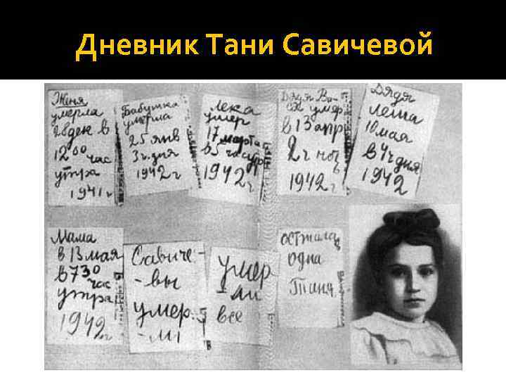 Дневник Тани Савичевой 