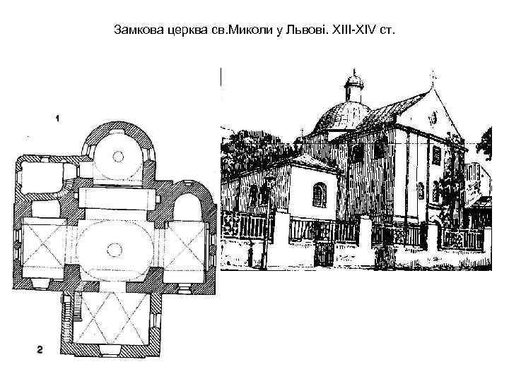 Замкова церква св. Миколи у Львові. ХІІІ-ХІV ст. 