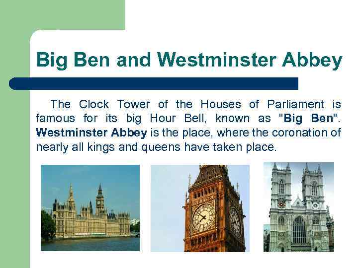 Big Ben and Westminster Abbey The Clock Tower of the Houses of Parliament is