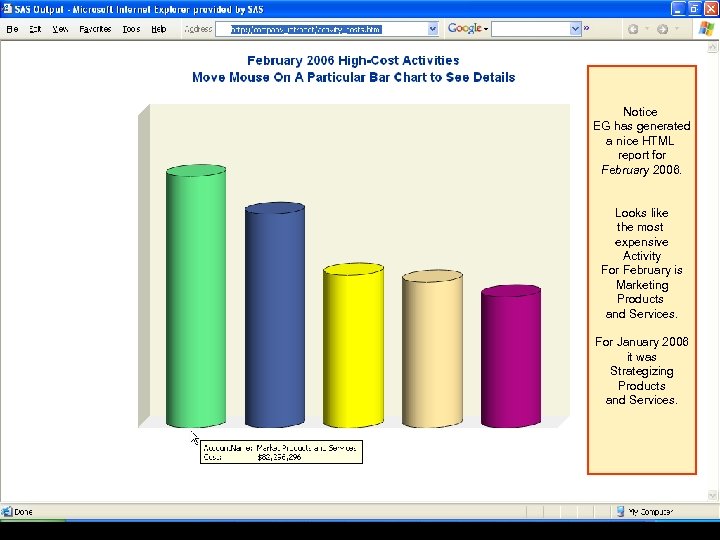 Notice EG has generated a nice HTML report for February 2006. Looks like the