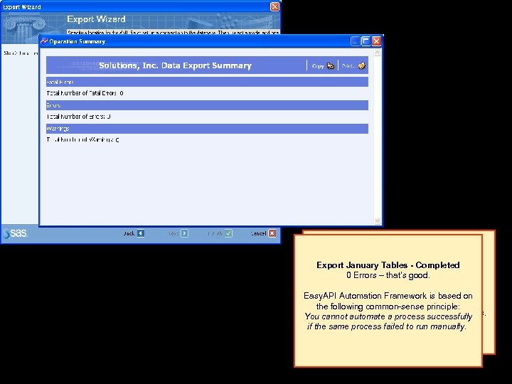Export January Tables - Completed 0 Export–January Tables Errors that’s good. We launch ABM