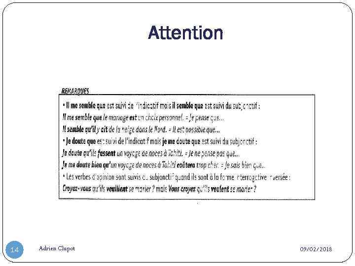 Attention 14 Adrien Clupot 09/02/2018 