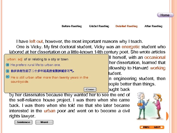 Before Reading Global Reading Detailed Reading After Reading I have left out, however, the