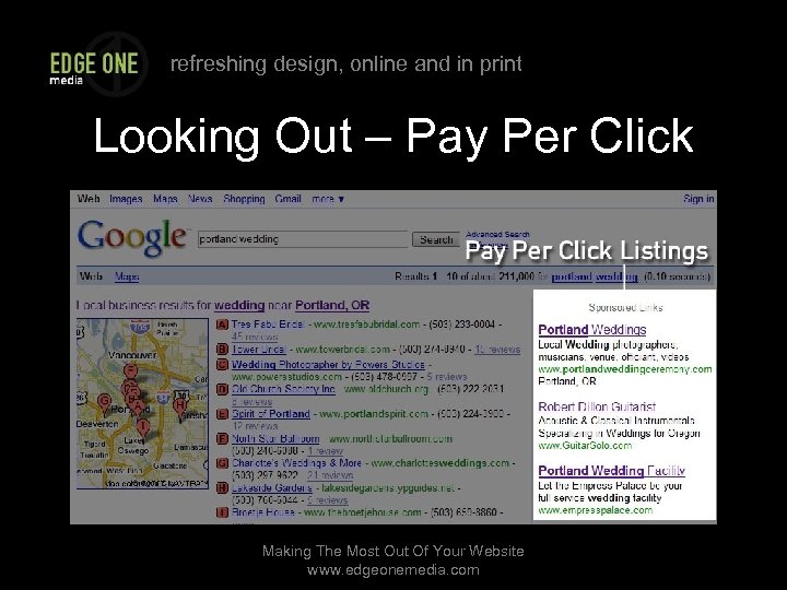 refreshing design, online and in print Looking Out – Pay Per Click Making The