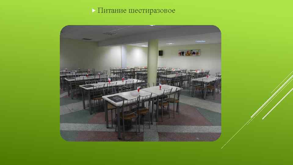  Питание шестиразовое 