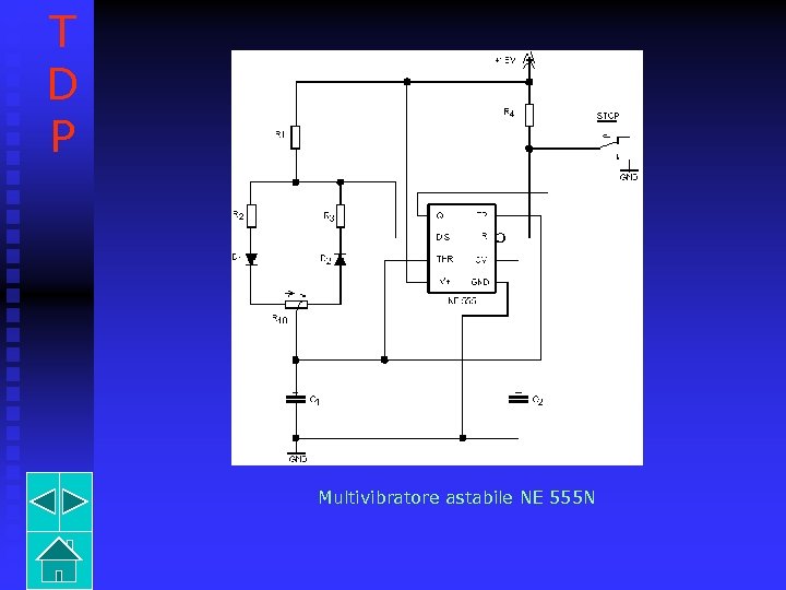 T D P Multivibratore astabile NE 555 N 