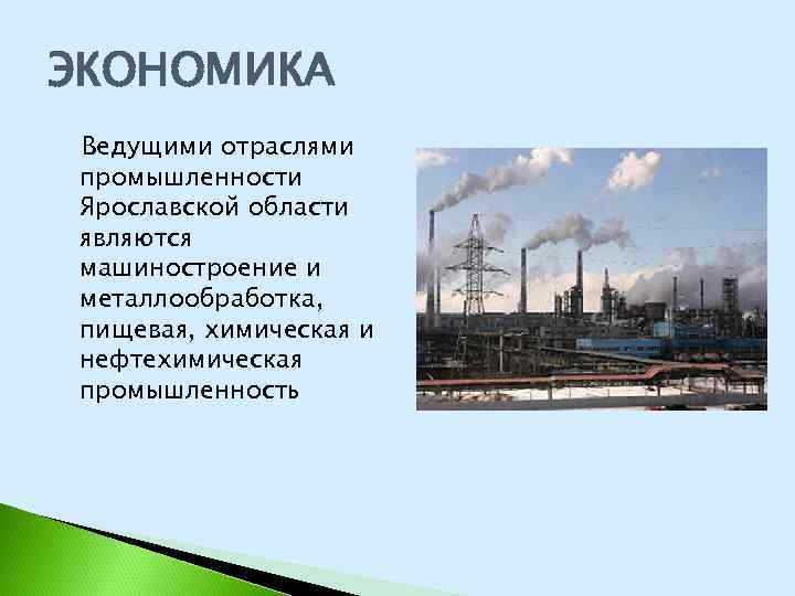 Отрасли экономики городов