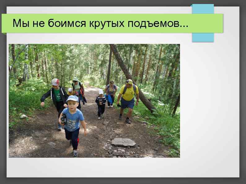 Мы не боимся крутых подъемов. . . 