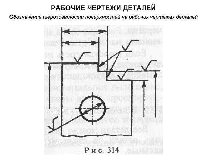 Шероховатость пластика на чертеже