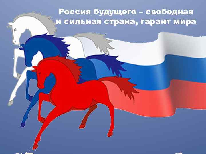 Россия будущего – свободная и сильная страна, гарант мира 