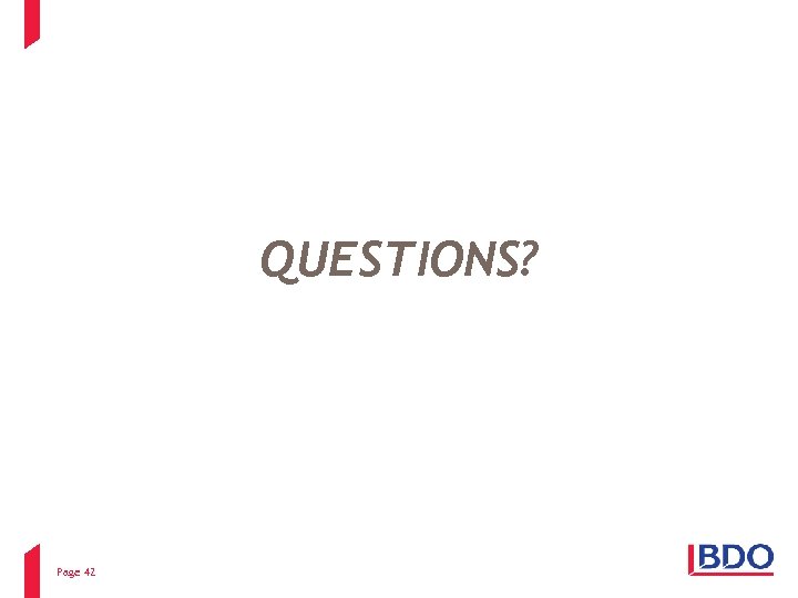QUESTIONS? Page 42 
