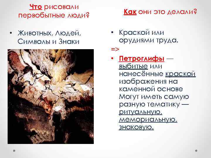 Что рисовали первобытные люди? • Животных, Людей, Символы и Знаки Как они это делали?