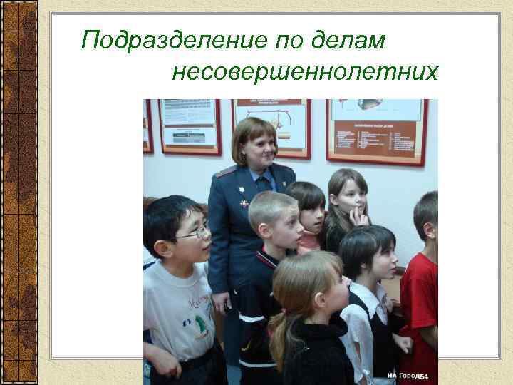 Подразделение по делам несовершеннолетних 