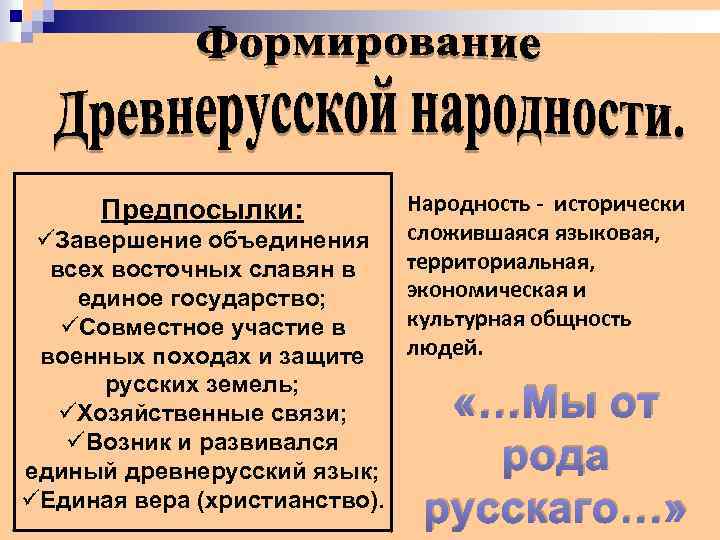 Формирование древнерусской народности 6 класс история. Формирование древнерусской народности таблица. Формирование древнерусской народности. Факторы формирования древнерусской народности. Причины формирования древнерусской народности.