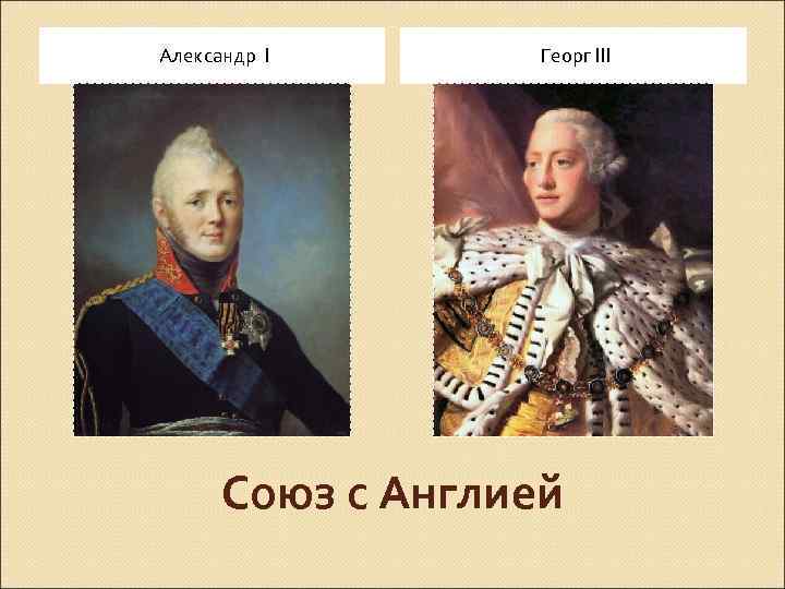 Александр I Георг III Союз с Англией 