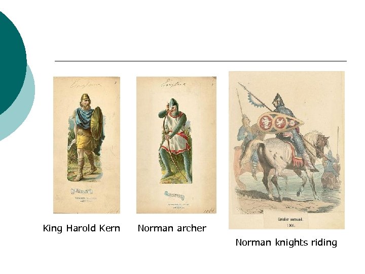 King Harold Kern Norman archer Norman knights riding 