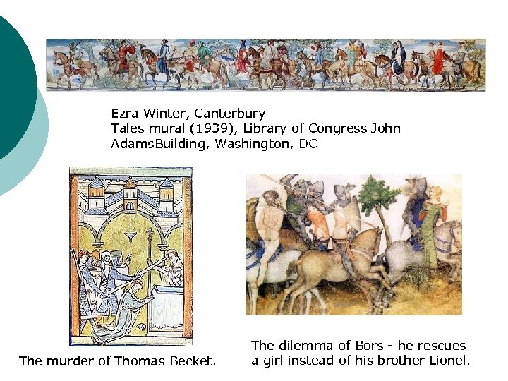 Ezra Winter, Canterbury Tales mural (1939), Library of Congress John Adams. Building, Washington, DC