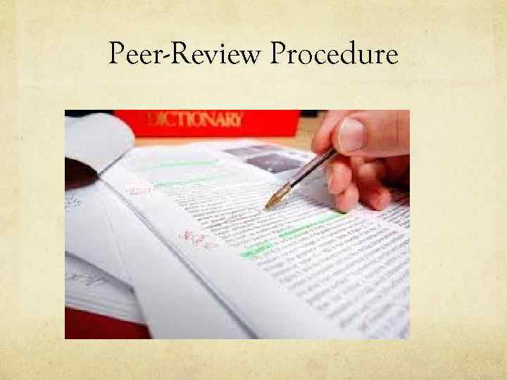 Peer-Review Procedure 