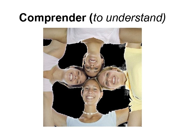 Comprender (to understand) 