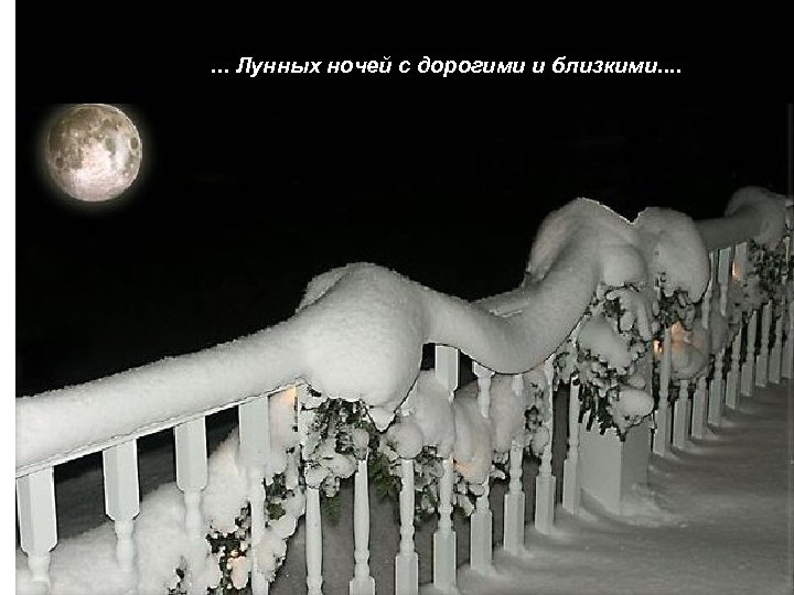 ……. . . . Лунных ночей с дорогими и близкими. . 