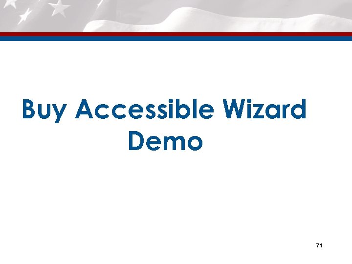 Buy Accessible Wizard Demo 71 