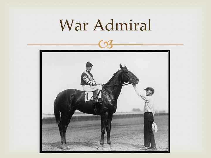 War Admiral 