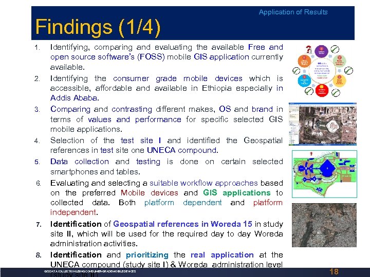 Findings (1/4) 1. 2. 3. 4. 5. 6. 7. 8. Application of Results Identifying,