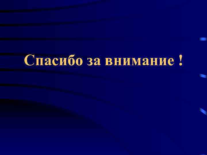 Спасибо за внимание ! 