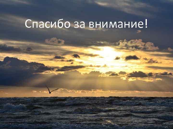 Спасибо за внимание! 
