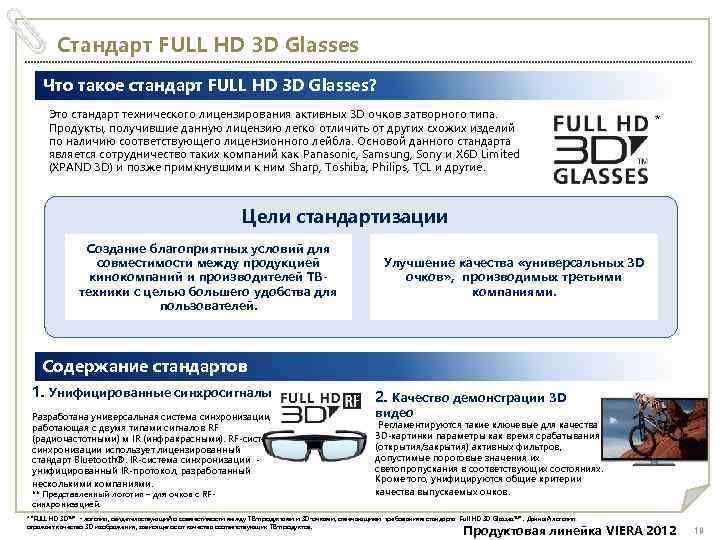 Стандарт FULL HD 3 D Glasses Что такое стандарт FULL HD 3 D Glasses?