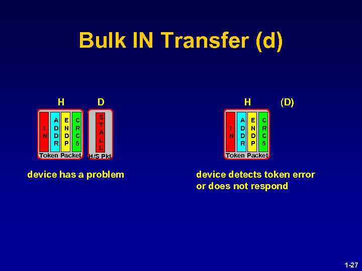 Bulk IN Transfer (d) H A I D N D R E N D