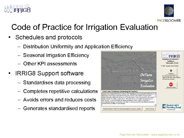 Code of Practice for Irrigation Evaluation • Schedules and protocols – Distribution Uniformity and