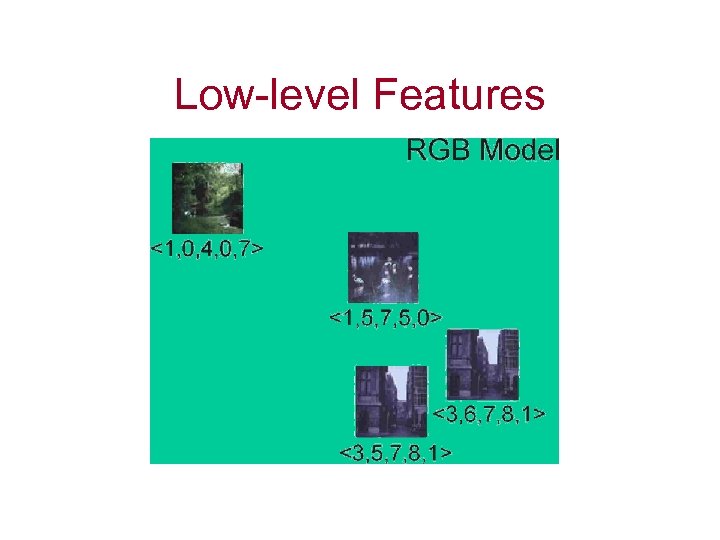 Low-level Features 