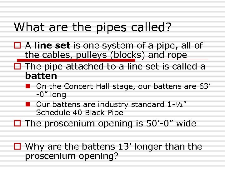 What are the pipes called? o A line set is one system of a