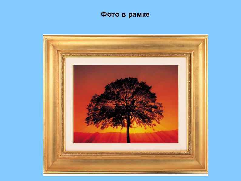 Фото в рамке 