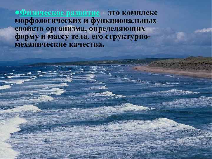 l. Физическое развитие – это комплекс морфологических и функциональных свойств организма, определяющих форму и