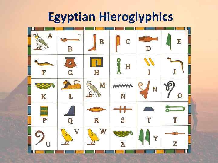 Egyptian Hieroglyphics 