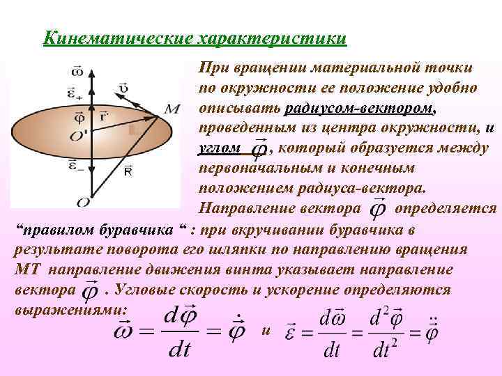 Вращательное движение угловое ускорение. Кинематические характеристики вращательного. Кинематические параметры с точкой. Кинетические характеристики вращательного движения. Кинематические характеристики движения.