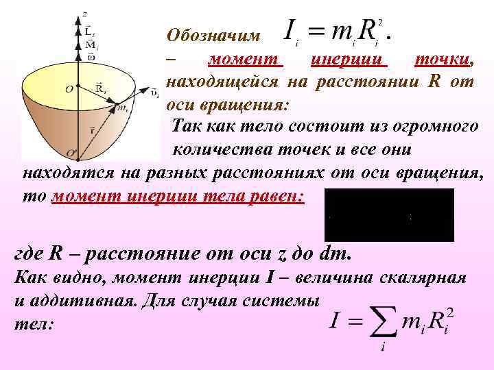 Расстояние от оси вращения