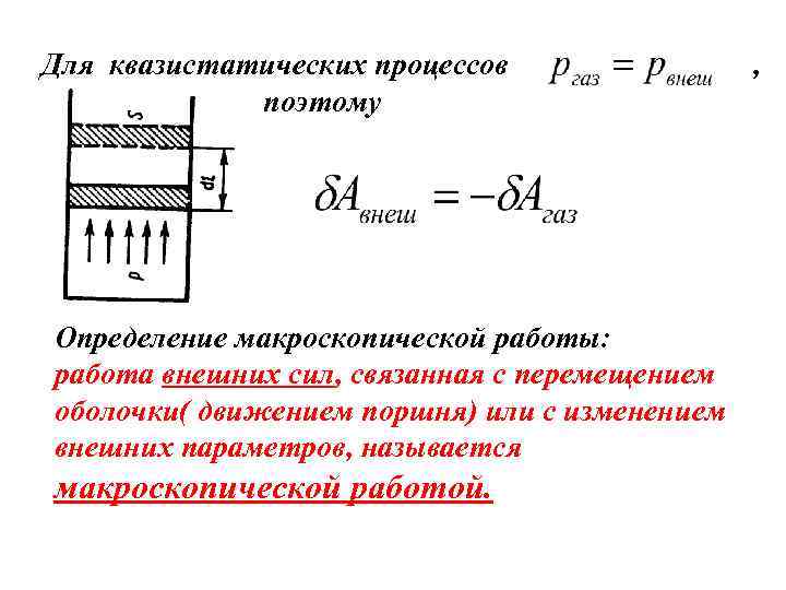 Работа над внешними силами