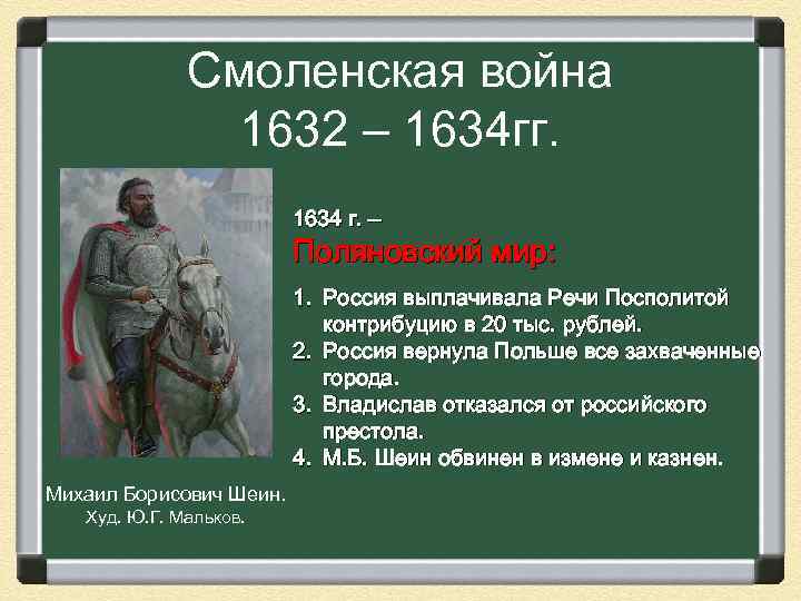 Результаты смоленской войны с позиции россии кратко